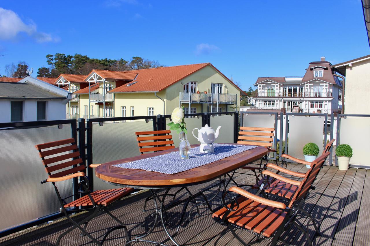 Strandnahe Fewo Mit 3 Schlafzimmern Und Balkon, Villa Vergissmeinnicht 02, Binz Extérieur photo